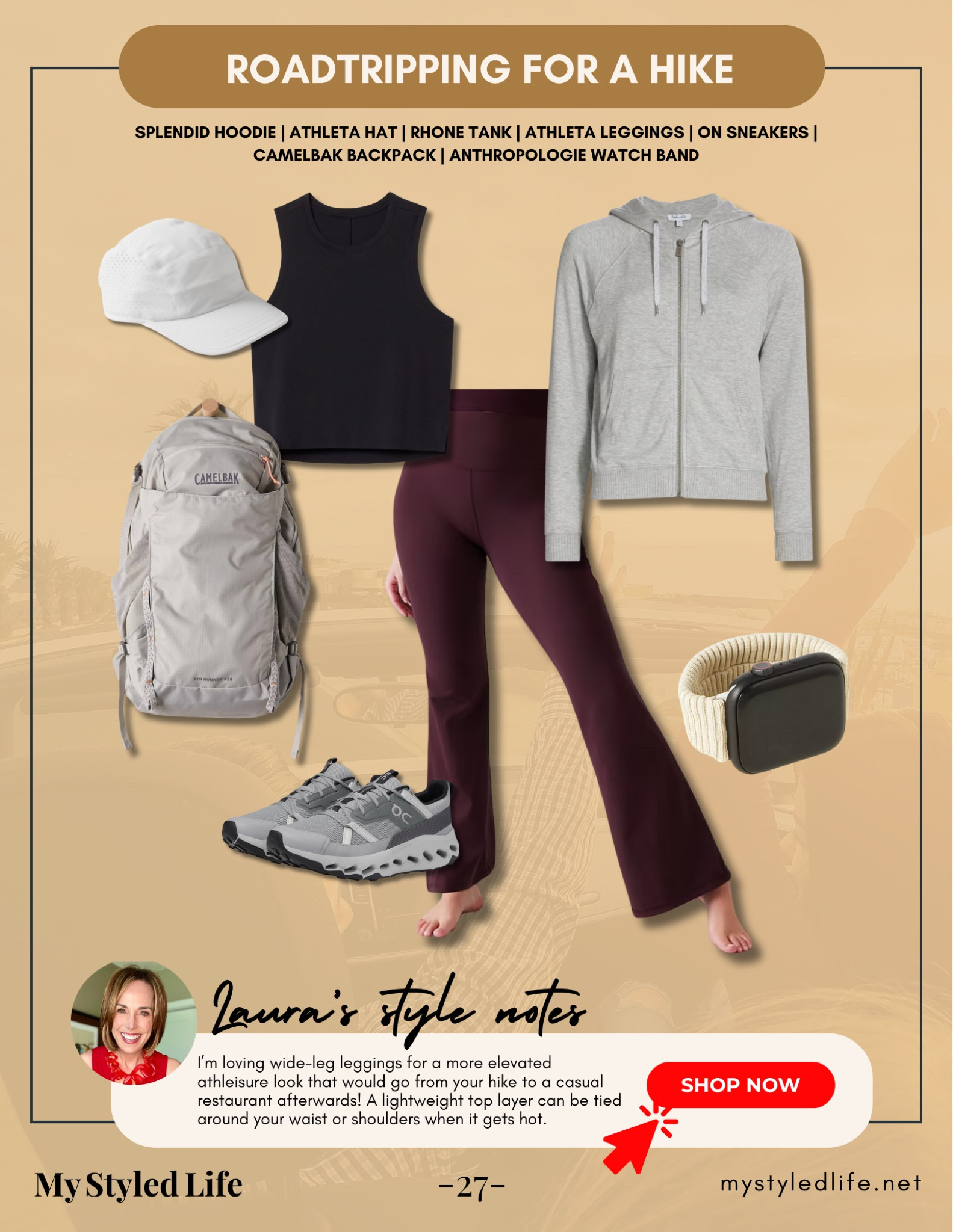 30 days of summer outfits: Roadtripping to a scenic hike 

I’m loving wide-leg leggings for a more elevated athleisure look that would go from your hike to a casual restaurant afterwards! A lightweight top layer can be tied around your waist or shoulders when it gets hot.

#summerstyle #summeroutfit #athleisure

#LTKSeasonal #LTKOver40 #LTKStyleTip
