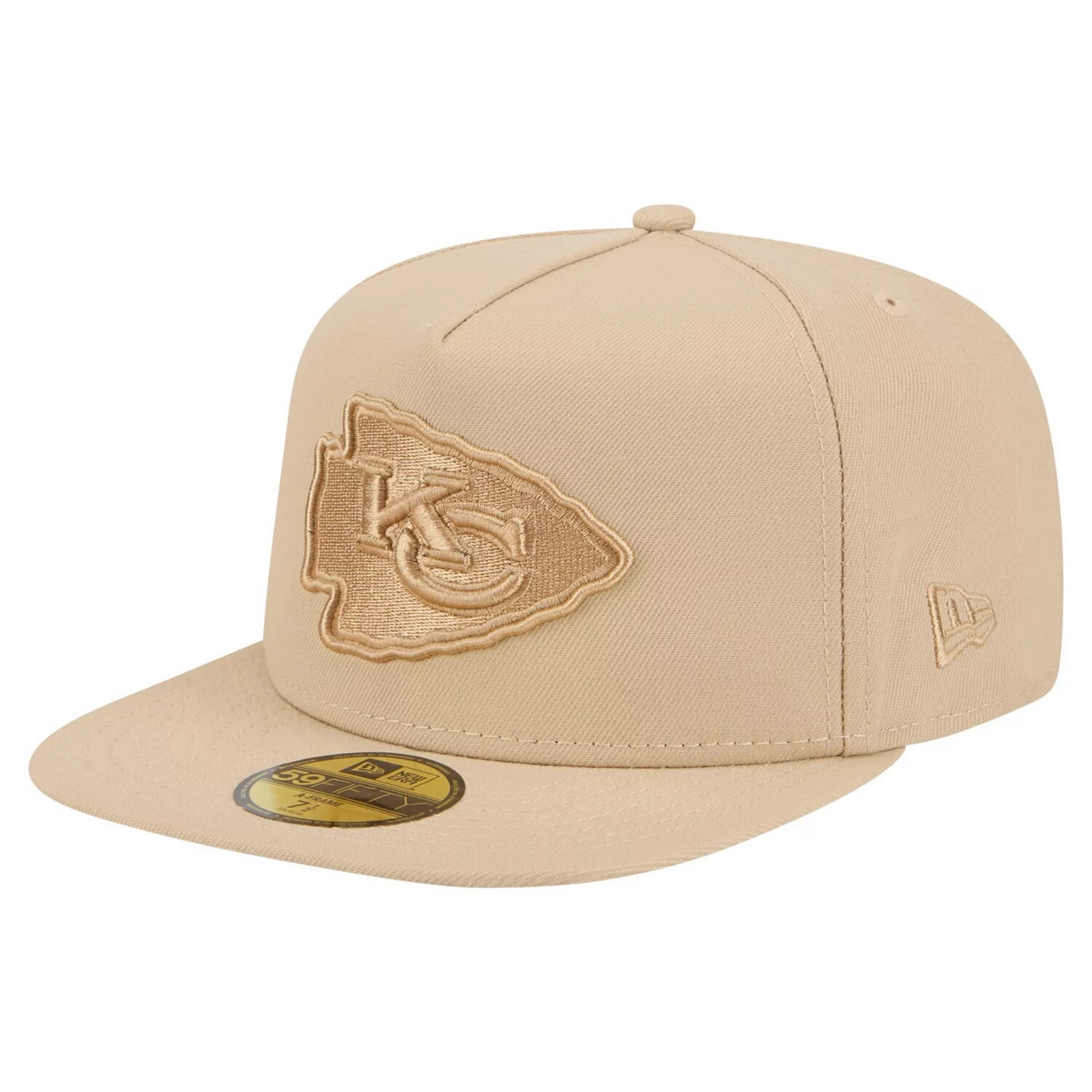 Men's New Era Light Beige Kansas City Chiefs Color Pack A-Frame 59FIFTY Fitted Hat, Size: 7 1/2, Lt Bei | Kohl's
