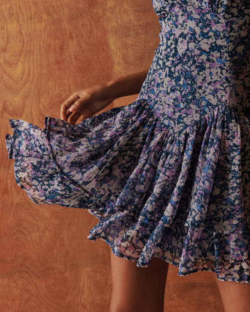 Women's Dropped Waist Ruffle Mini Dress | Women's Dresses & Jumpsuits | Abercrombie.com | Abercrombie & Fitch (US)