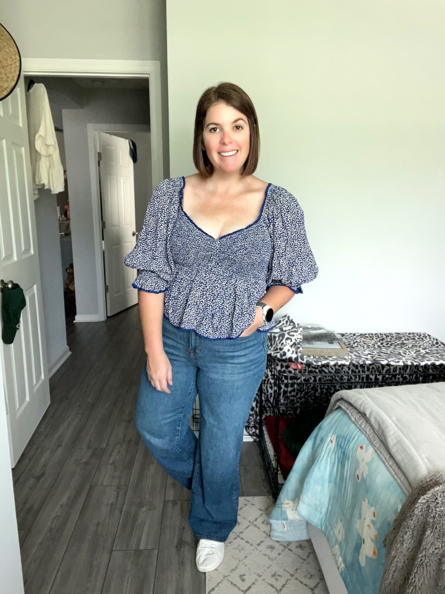 This top is the one I have the most questions about! I do love the too, but it does some weird things across the chest! I did size up in this top and it is on sale for $64.99! This top does come in other colors, but they are not part of the sale  

#LTKxNSale #LTKsalealert #LTKstyletip