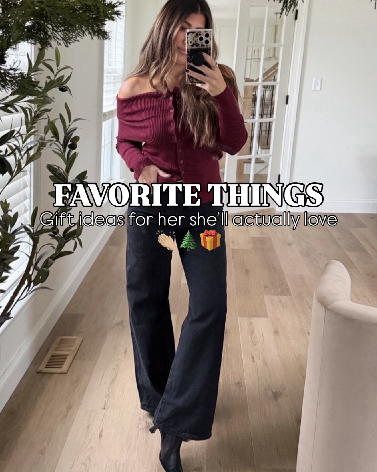 Favorite things holiday gift ideas for her. Xx 

Casual outfit ideas, oversized sweatshirt.  Aerie pjs, gifts for her, hair tools, jewelry, puffer vest 

#LTKFindsUnder50 #LTKmomlife #LTKGiftGuide