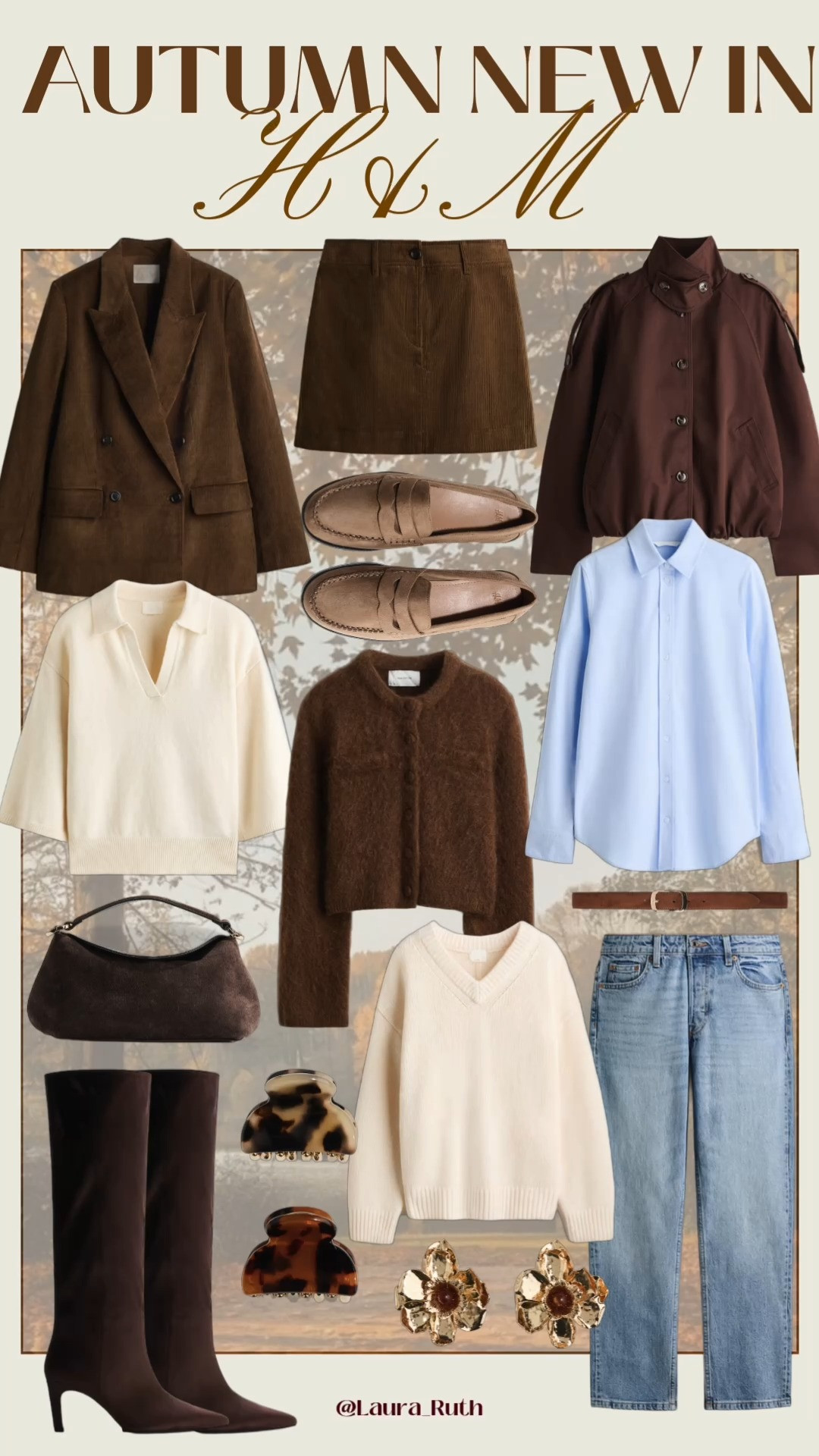 NEW IN H&M | AUTUMN WARDROBE EDIT 🤎🍂

The new H&M pieces are so good for autumn! Think rich chocolate browns, creamy knits, classic tailoring and timeless layers that can be mixed and matched all season long.

I’m especially loving the brown blazer, suede loafers, chocolate jacket and knee-high boots such an easy way to make your autumn outfits feel instantly elevated. 🤎

Perfect pieces to build a capsule-style autumn wardrobe around, with plenty of options for dressing up or keeping it casual. 

 #LTKuk #LTKautumn #LTKstyletip