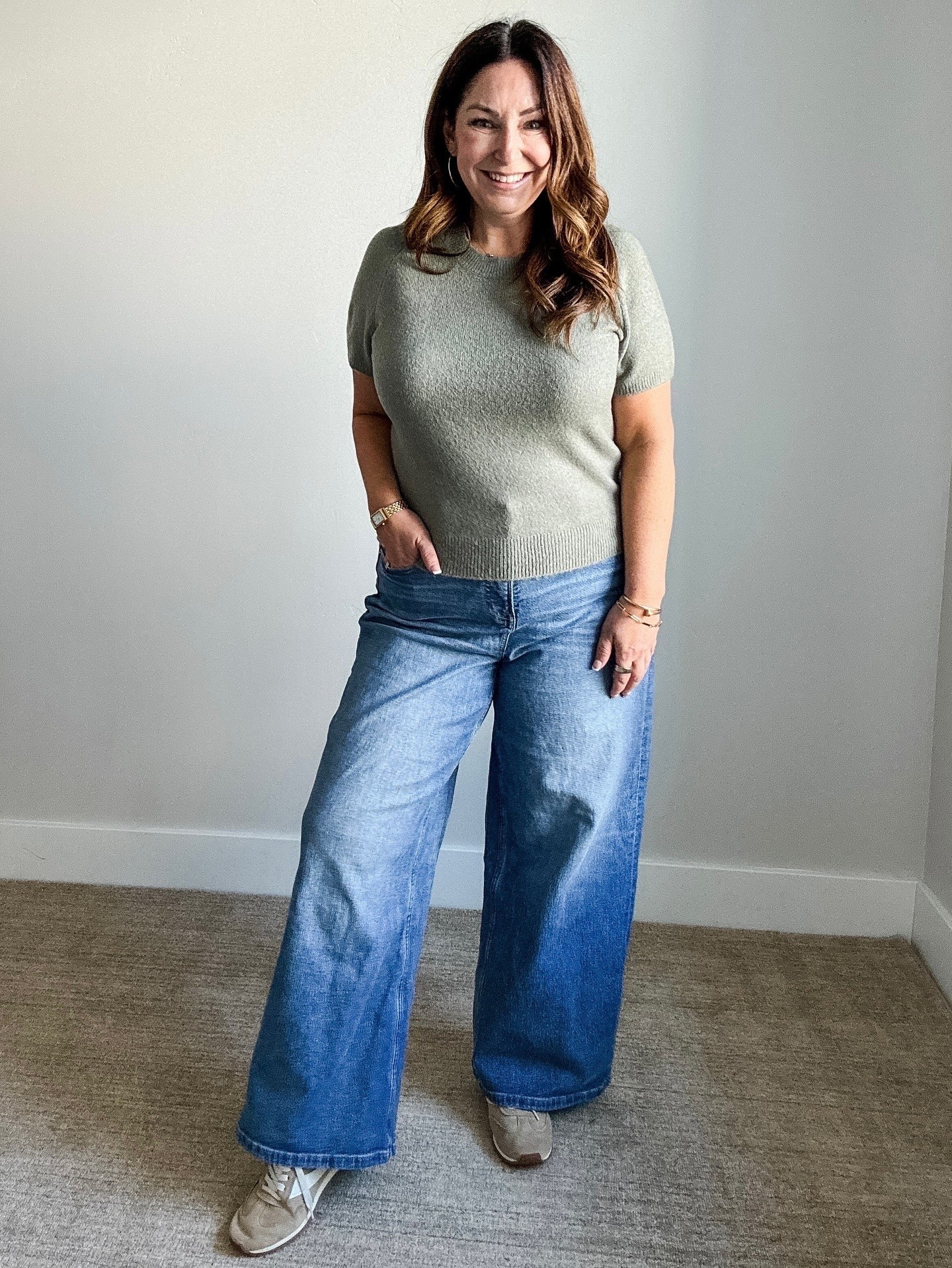 Fall outfits with short sleeve sweaters from @abercrombie wearing large in top, XL petite in wide leg Spanx jeans 

Spanx code RYANNEXSPANX for 15% off plus free shipping for new customers

#LTKFallSale #LTKMidsize #LTKOver40

#LTKMidsize #LTKOver40 #LTKSeasonal