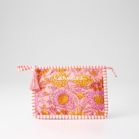 Block Print Canvas Pouch | Mark and Graham