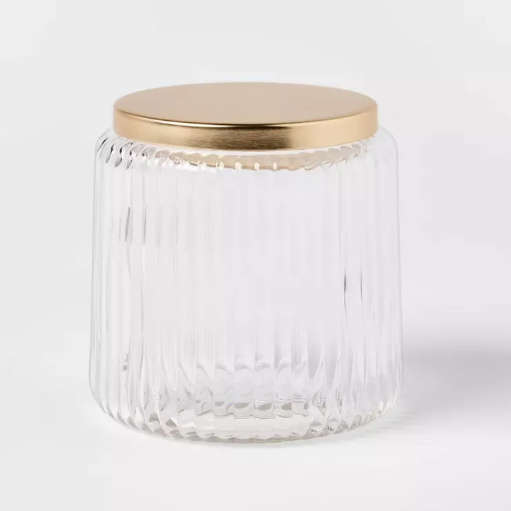 Canister Acacia/glass Small - Threshold™ : Target