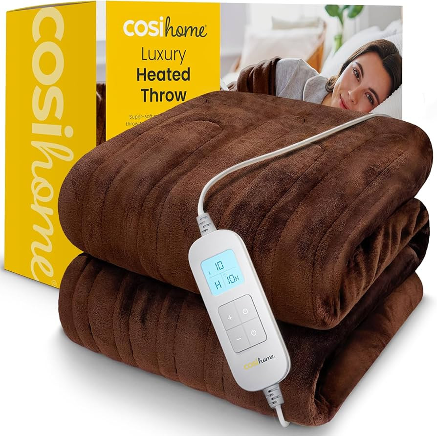 Cosi Home® Luxury Heated Throw - Electric Blanket - Extra Large Heated Blanket, Machine Washable... | Amazon (UK)
