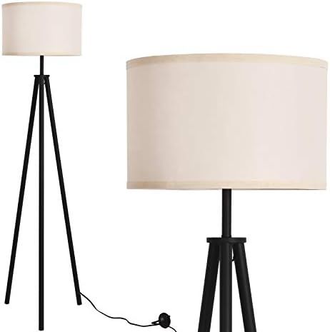 Floor Lamps for Living Room Metal Black Tripod Floor Lamp, Standing Floor Light with Iron Legs, L... | Amazon (US)