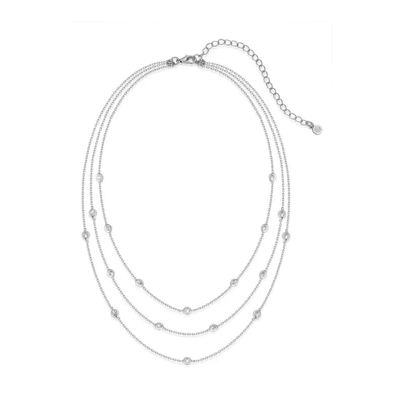 Ettika Crystal Station Layered Necklace in Black at Nordstrom | Nordstrom