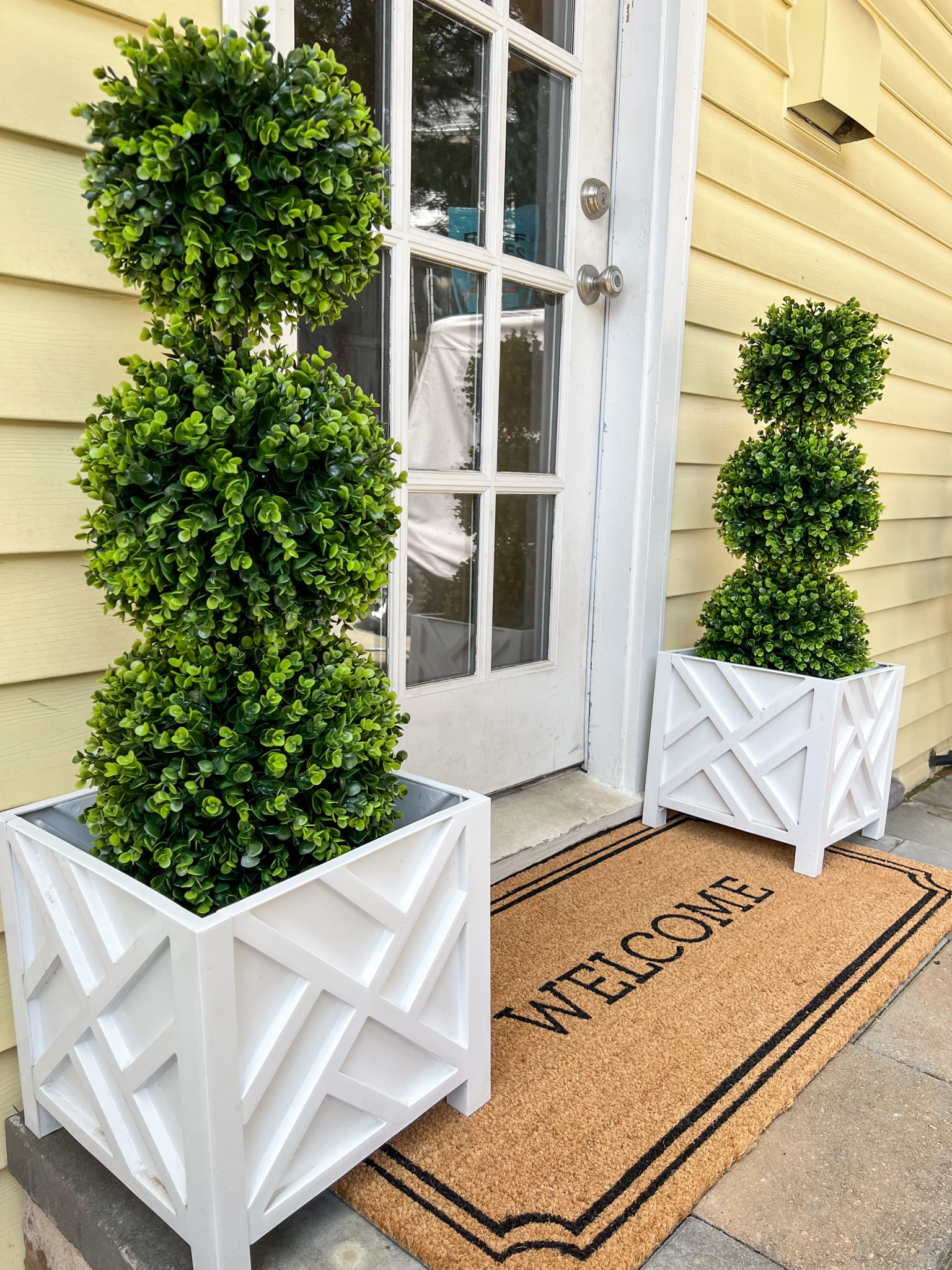 Spring outdoor patio refresh! 

Patio decor, door mat, planters, spring decor, home decor, gardening, planters, faux greenery, faux topiaries, welcome mats, front porch decor, outdoor decor, spring refresh 

#LTKsalealert #LTKfamily #LTKhome