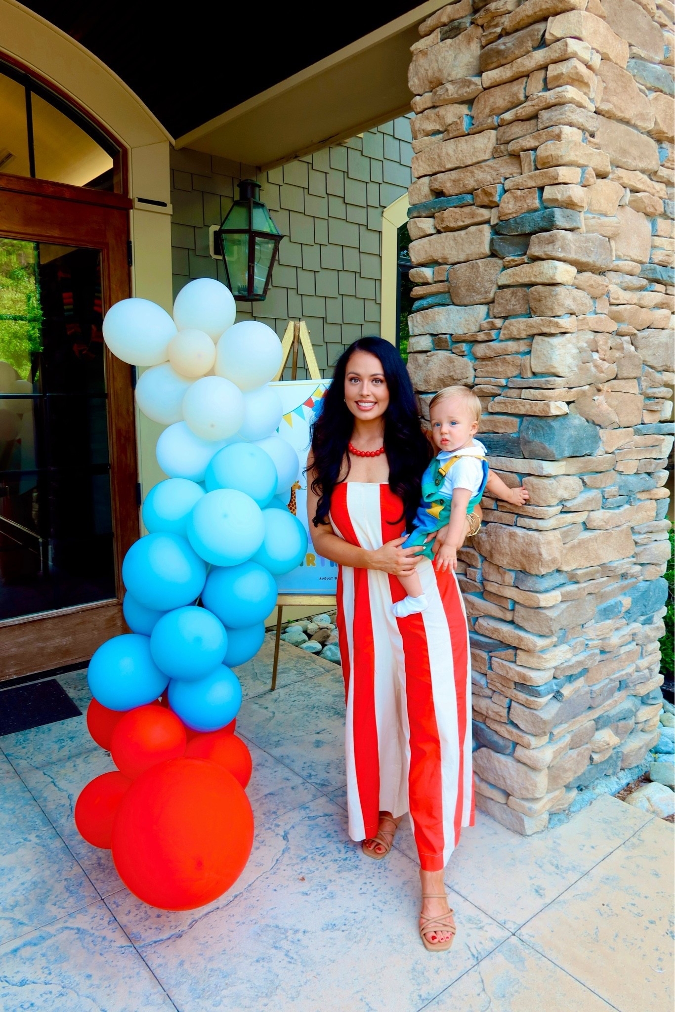 Under $10 Amazon chunky beaded necklace, under $35 fp inspired colorblock jumpsuit, under $10 summer sandals, Cole’s overalls are under $16 and so cute! #founditonamazon

#LTKBaby #LTKSaleAlert #LTKKids