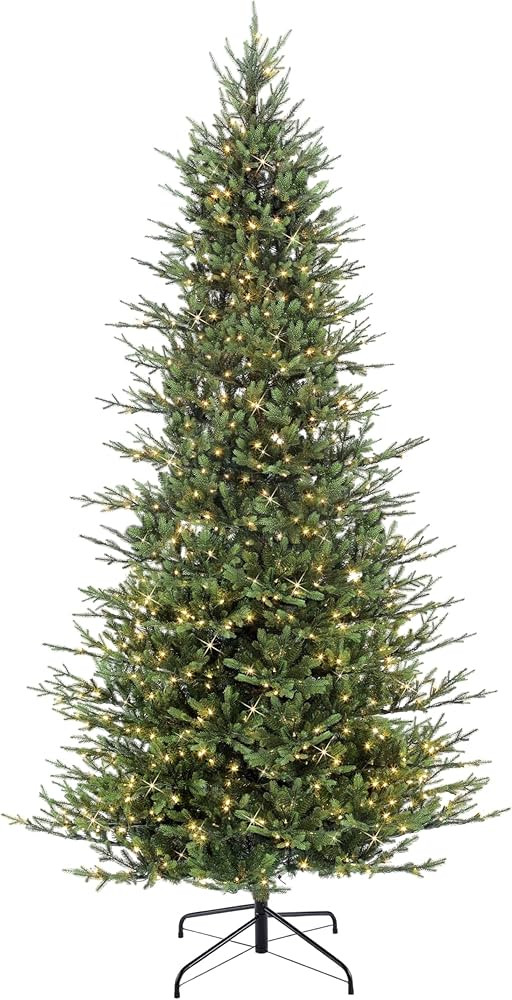 Puleo International 9 Foot Pre-Lit Slim Balsam Fir Artificial Christmas Tree with 800 Clear Light... | Amazon (US)