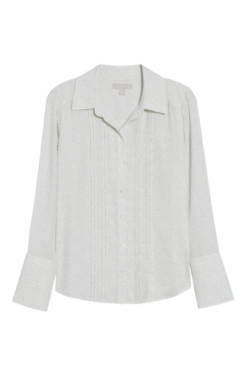 Pintuck Button-Up Blouse | Nordstrom