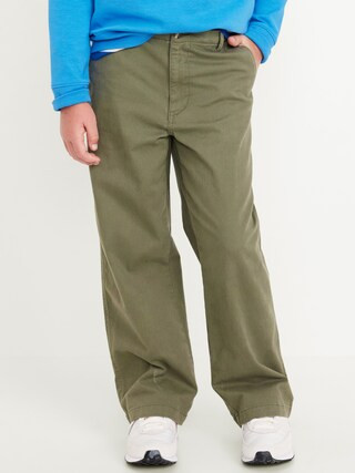 Baggy Straight Leg Chino Pants for Boys | Old Navy (US)