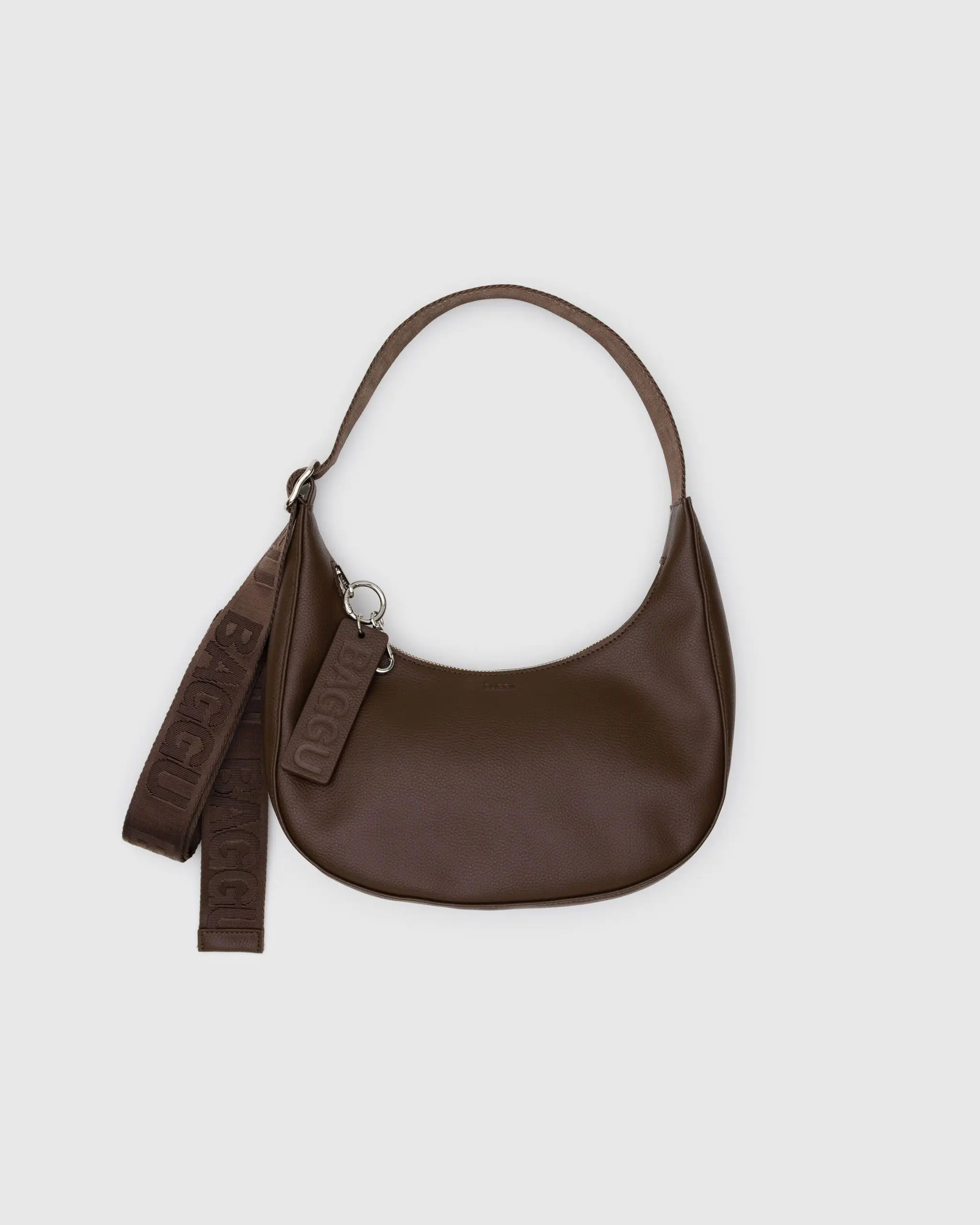 Small Recycled Leather Crescent Bag | BAGGU