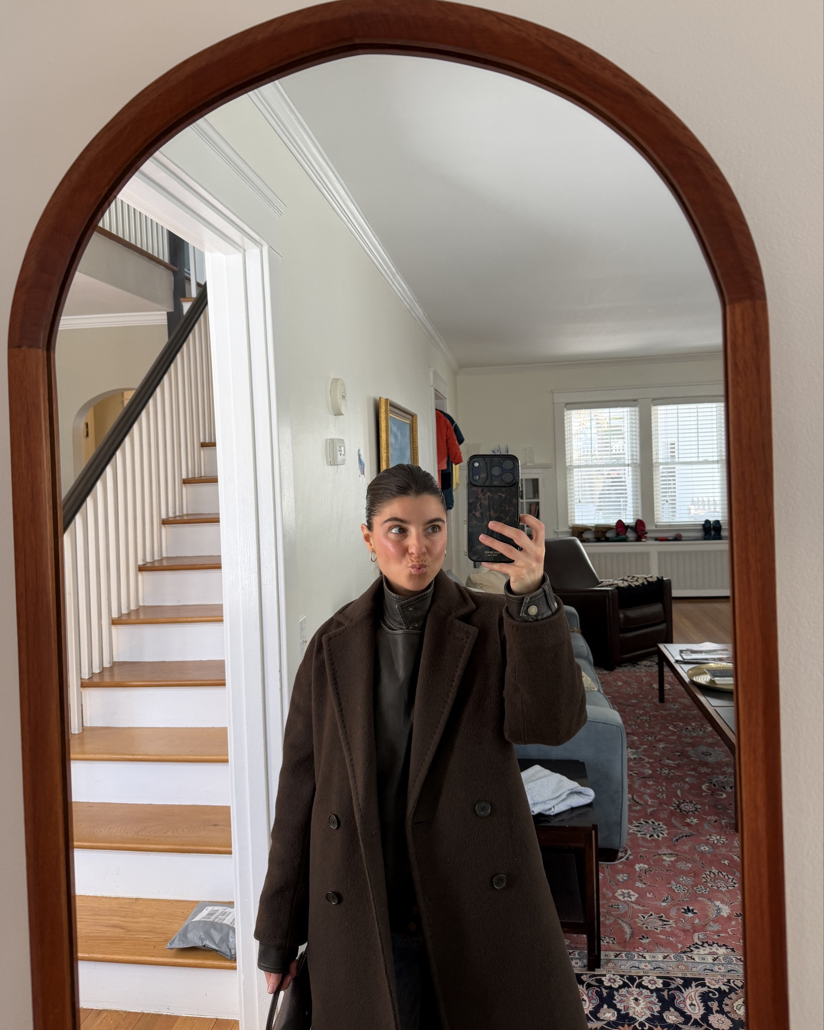 [2/18/26] ootd 🤍 my bomber jacket, coat & jeans all from @abercrombie 

#LTKootd #LTKdayinmylife #LTKSeasonal