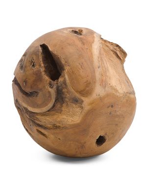 Large Wooden Decorative Ball | TJ Maxx