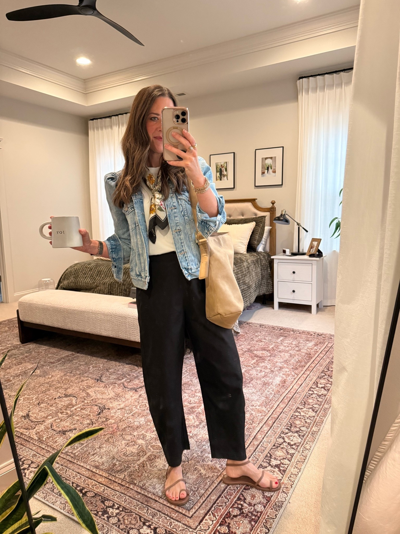 Business casual summer-to-fall outfit 🤍

Black ankle pants + a simple tee + denim jacket + sandals, with a silk scarf to make the basics feel a little more polished. Easy fall workwear, teacher outfit, business casual look, or casual office outfit for those still-warm September days.

Pants: XS
Jacket: S
Tee: S

#LTKWorkwear #LTKBusinessCasual #LTKTeacherStyle #LTKFallStyle #LTKStyle

#LTKootd #LTKWorkwear