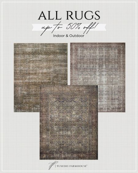 All Wayfair rugs, indoor and outdoor up to 50% off! 

#LTKSeasonal #LTKsalealert #LTKhome