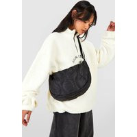 Womens Nylon Detailed Crossbody Bag - Black - One Size | boohoo (US & Canada)