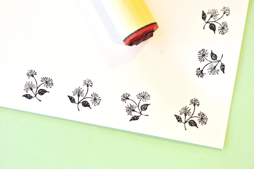 Flower Cluster Rubber Stamp - Etsy | Etsy (US)