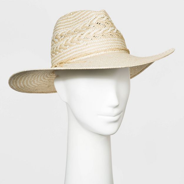 Women's Paper Straw Fedora Hat - Universal Thread™ Natural | Target