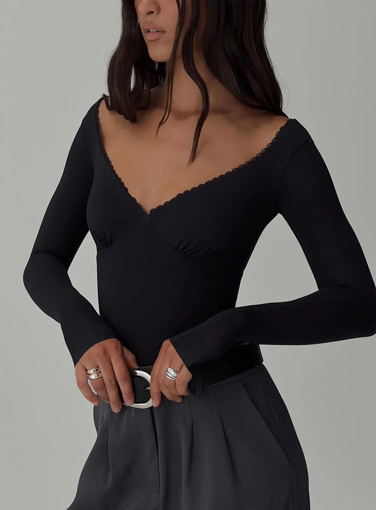Loveydove Bodysuit Black | Princess Polly US