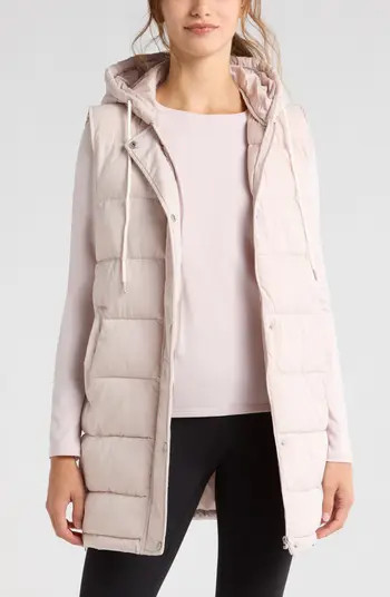 Long Hooded Puffer Vest | Nordstrom