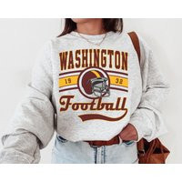 Washington Football Crewneck, Vintage Style Sweatshirt, Commander Sweater, Fans Gift, T-Shirt | Etsy (US)