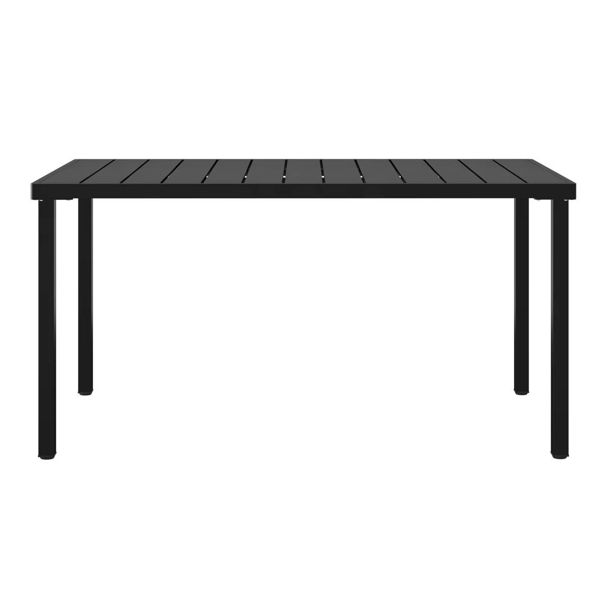 59"\u00d735.4" Outdoor Metal Rectangular Dining Table | Wayfair North America