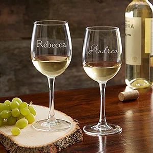 Classic Celebrations Personalized White Wine Glass | Personalization Mall