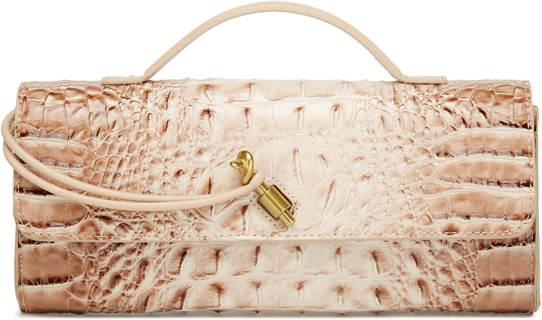 Trendy Women Crocodile Evening Clutch Purse Crossbody Shoulder Handbag Cute Vegan Leather Satchel... | Amazon (US)