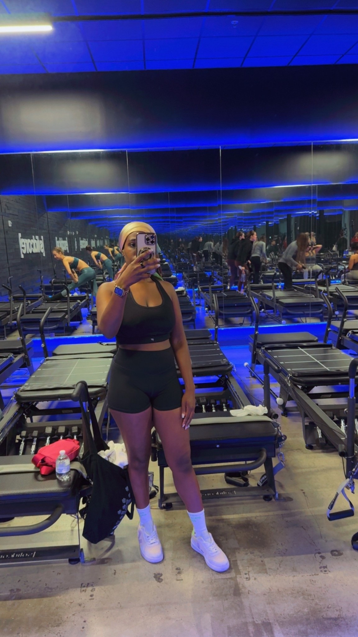 Solidcore Pilates lagree workout in my fabletics fit 

#LTKActive #LTKmorningroutine #LTKselfcare