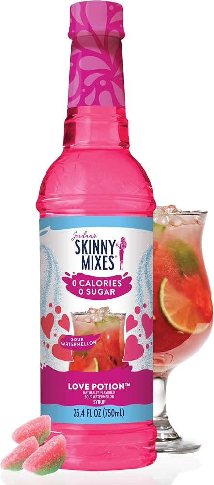 Jordan's Skinny Mixes Sugar Free Syrup, Sour Watermelon, Fruit Flavored Water Enhancer, Drink Mix... | Amazon (US)