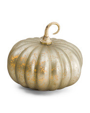 Led Frosted Glass Pumpkin | Global Home | Marshalls | Marshalls