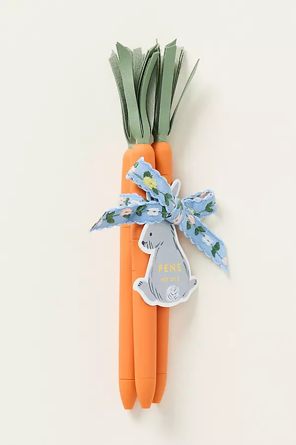 Rifle Paper Co. Carrot Pens, Set of 3 | Anthropologie (US)