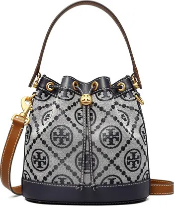T Monogram Jacquard Bucket Bag | Nordstrom