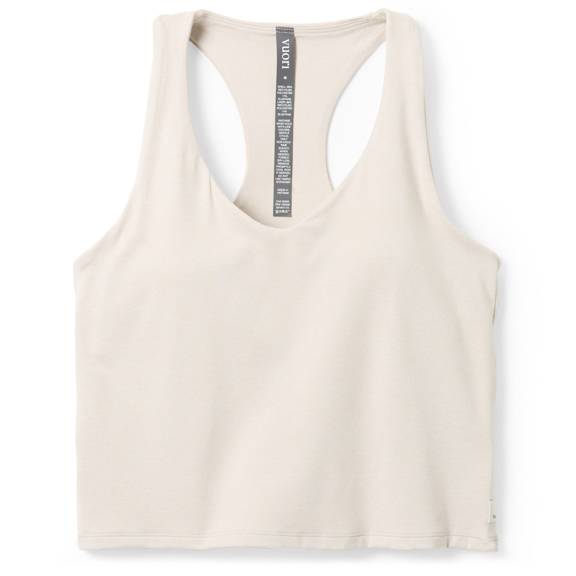 Vuori Women's Halo Performance Crop 2.0 Tank Top Khaki XXL | REI