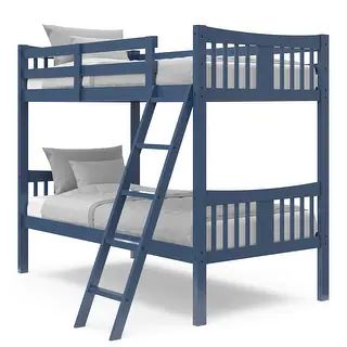 Storkcraft Caribou Twin-over-Twin Hardwood Bunk Bed - White | Bed Bath & Beyond
