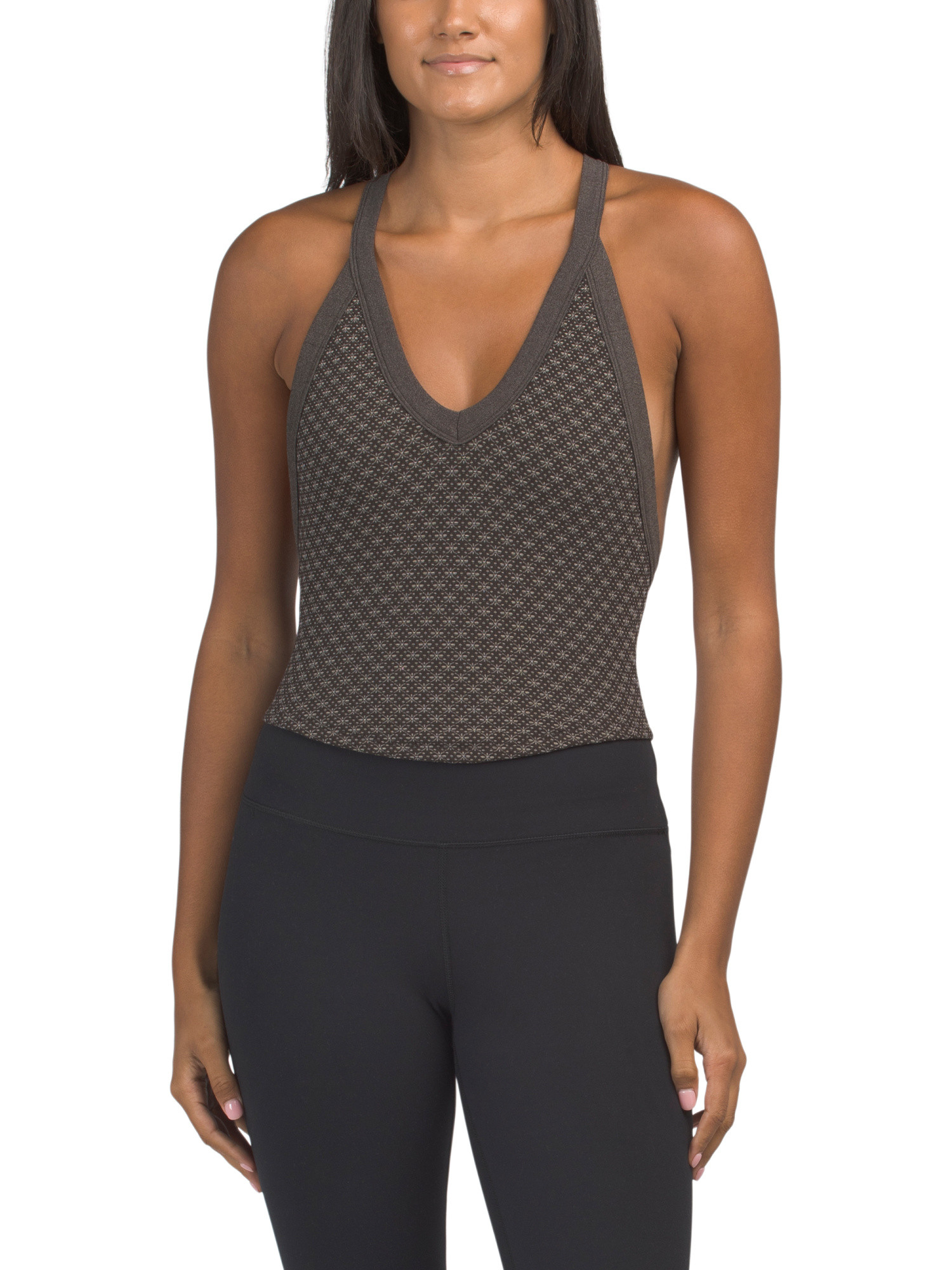 Compression All Clear V-neck Holiday Jacquard Tank Top | Workout Tops | Marshalls | Marshalls