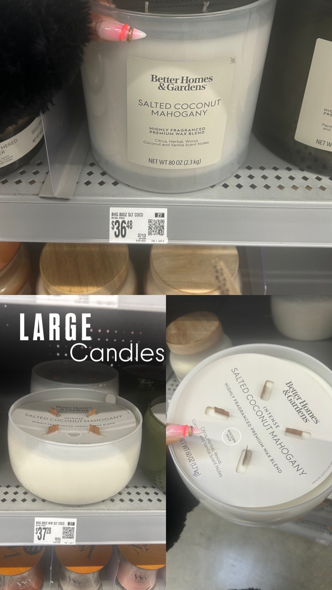 The large 🕯️ Candles caught my eye and I’m a vanilla girly . This smelled so GOOD !! definitely a home find or room find I’ll be investing into 

#LTKHome