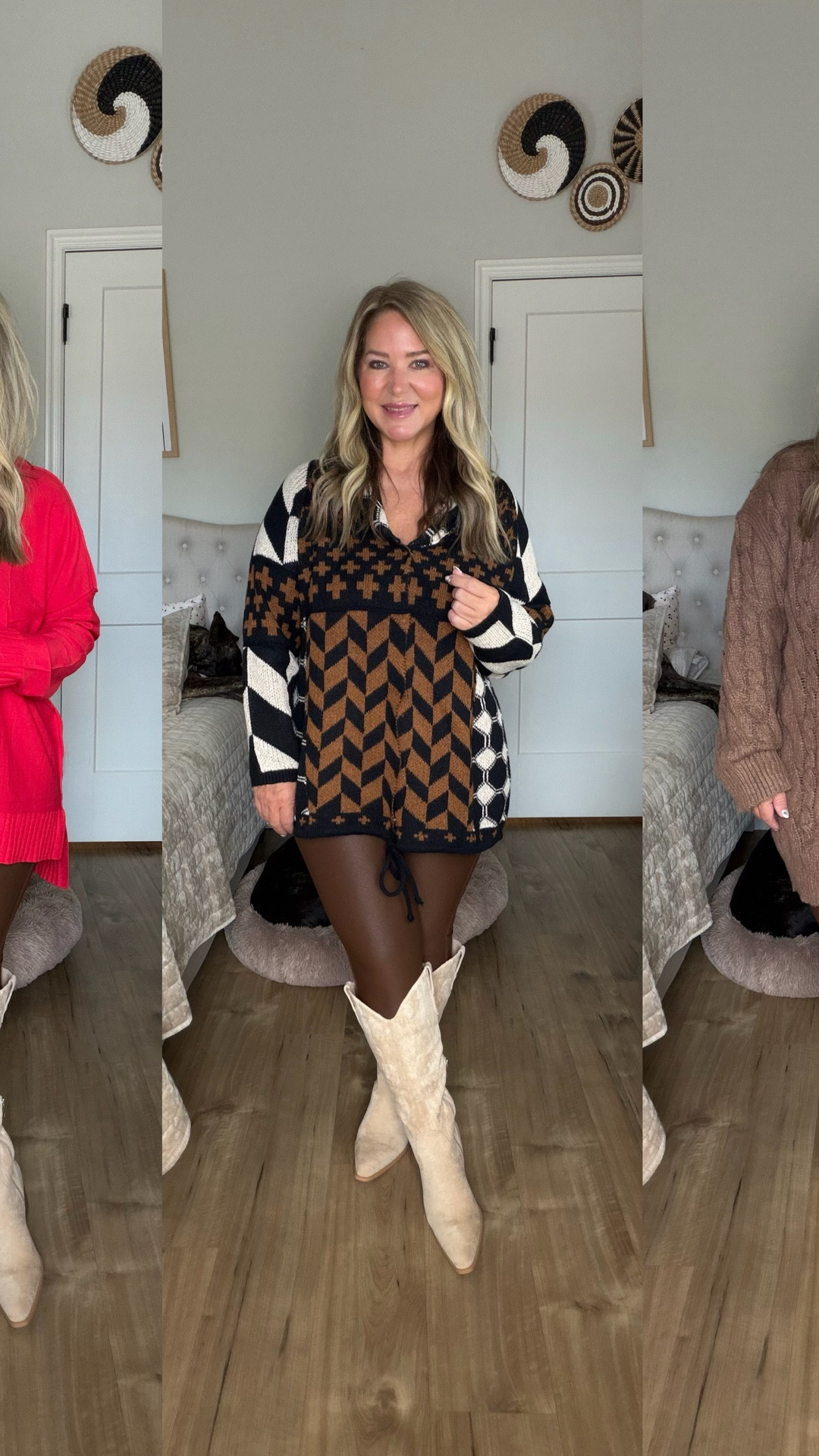 Size large in everything except the printed sweater and the black cardigan are mediums  

#LTKPetite #LTKOver40 #LTKMidsize