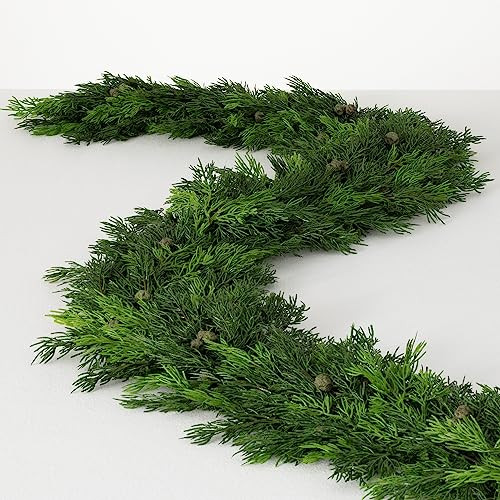 Sullivans 6 ft Lush Green Cypress and Berry Garland, Artificial Greenery, Seasonal Holiday Decor, Perfect for Weddings, Fireplace Mantels, Dining and Living Room | Amazon (US)