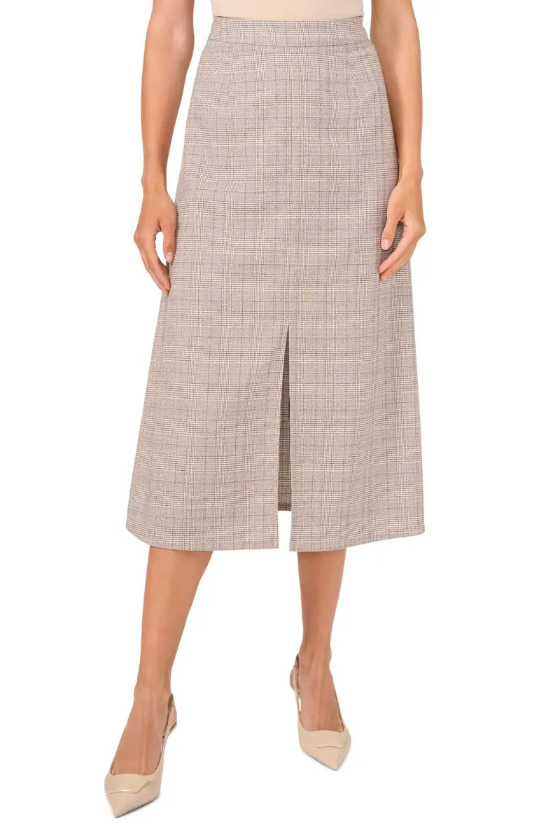 Halogen® Glen Plaid Midi Skirt | Nordstrom | Nordstrom