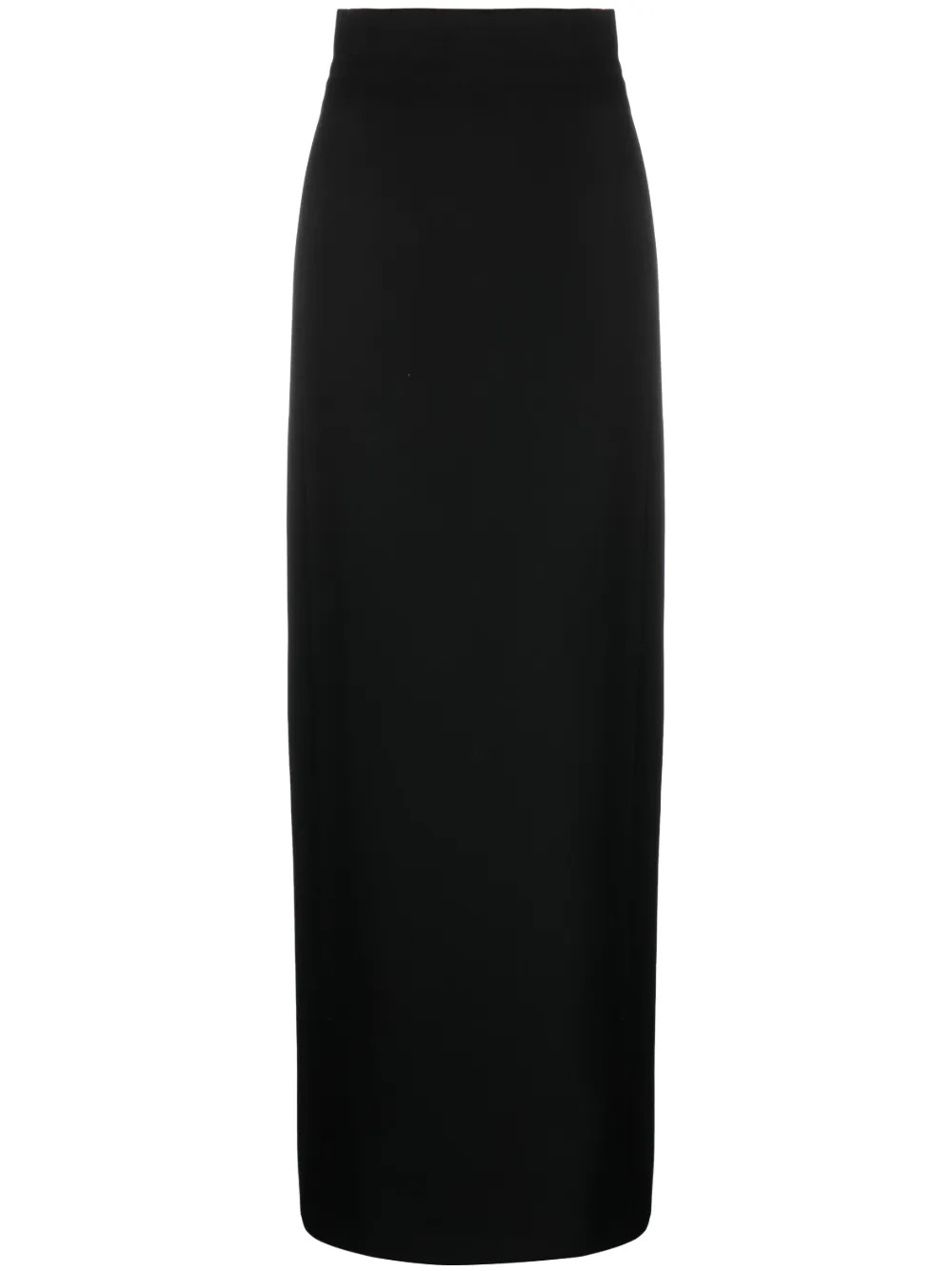 WARDROBE.NYC Column high-waist Wool Skirt - Farfetch | Farfetch Global