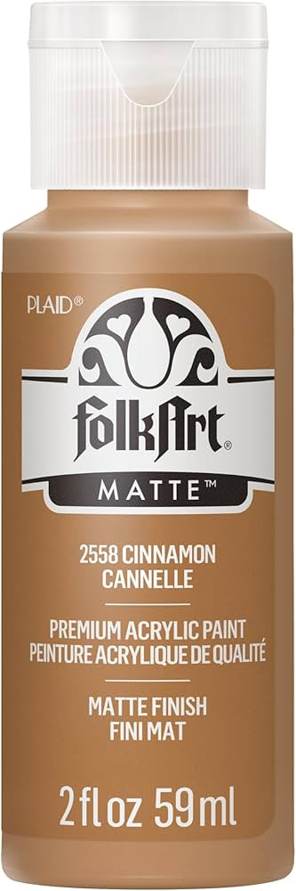 FolkArt Acrylic Paint in Assorted Colors (2 oz), 2558, Cinnamon | Amazon (US)
