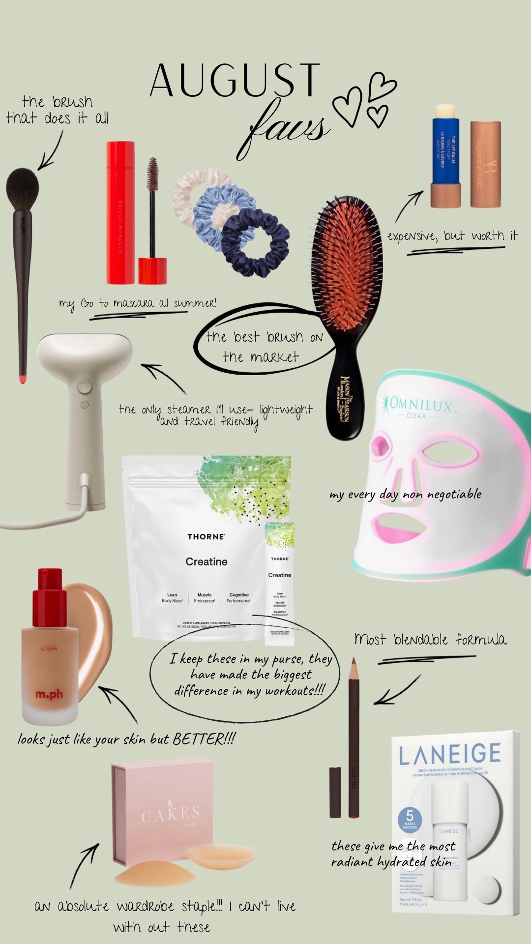AUGUST FAVS

#LTKSeasonal #LTKBeauty #LTKselfcare