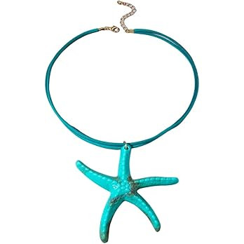 Large Starfish Shell Necklace for Women Bohemian Starfish Pendant Necklace Dainty Coastal Jewelry... | Amazon (US)