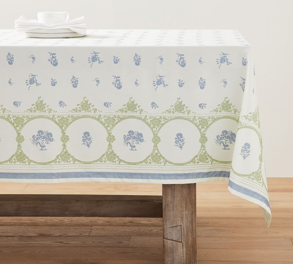 Julia Berolzheimer Millie Outdoor Oilcloth Cotton Tablecloth | Pottery Barn (US)