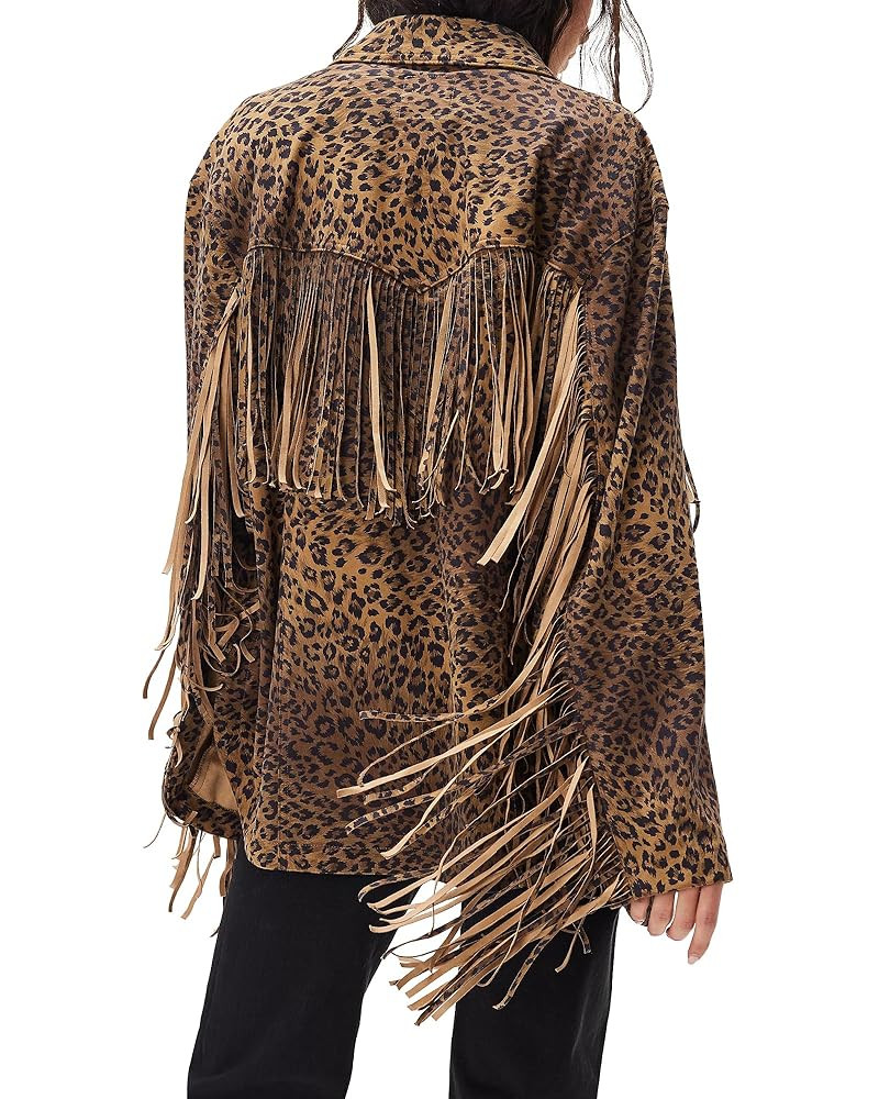 Gacaky Women's Oversized Faux Suede Fringe Jacket Vintage Western Cowgirl Tassel Jackets Country ... | Amazon (US)