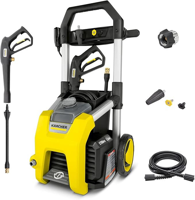 Kärcher K1700 Max 2125 PSI Electric Pressure Washer with 3 Spray Nozzles - Great for cleaning Ca... | Amazon (US)